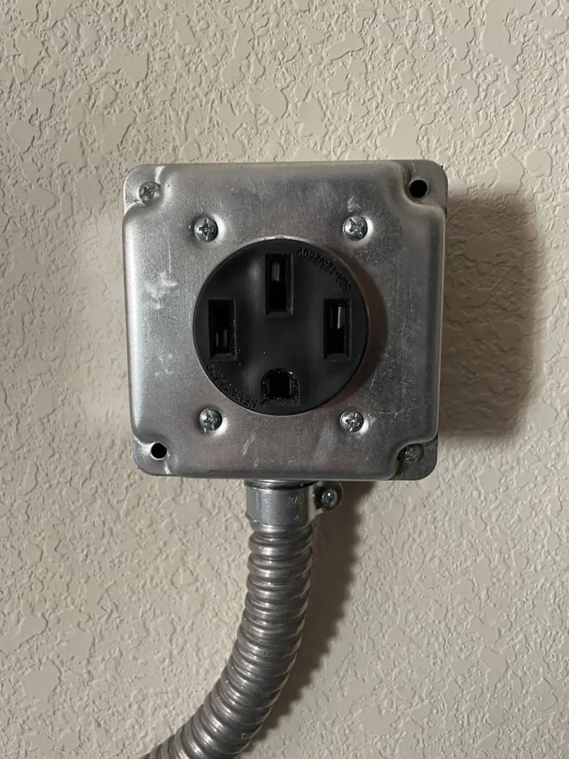 NEMA 14-50 outlet installed for Smart Home Electrical in Hurley